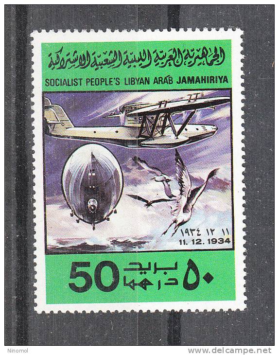 Libia   -   1978.  Zeppelin  E  Idrovolante  ( 1934 ).  MNH,  Fresh - Zeppelin