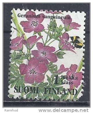 FINLAND 1994 Flowers - 1klass (2m.30) Bloody Cranesbill (Geranium Sanguineum) FU - Gebraucht