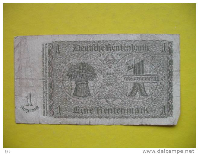 1 RENTENMARK 30.1.1937 - Other & Unclassified