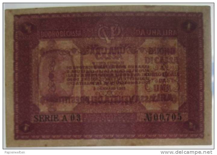 Italia - Cassa Veneta Dei Prestiti - 1 Lira 1918 (WPM Italy M4) - Occupation Autrichienne De Venezia