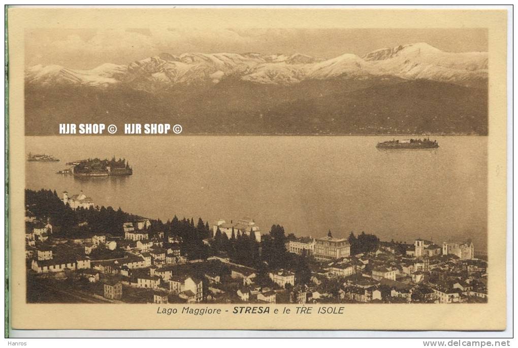 Um 1920/1930 Ansichtskarte  „Stresa“  Ungebrauchte Karte - Verbania