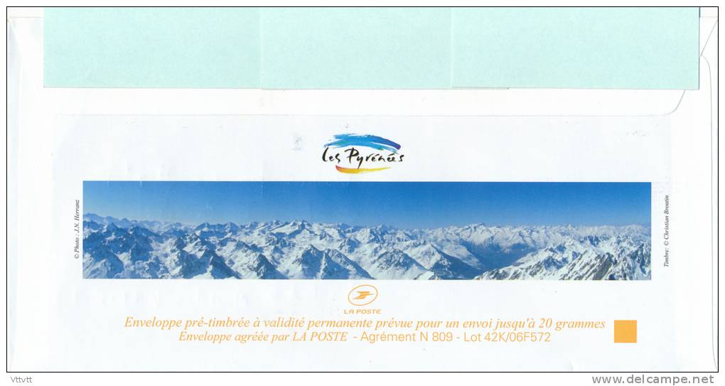 PAP - PRETS-A-POSTER : Les Pyrénées, Charte De L' Environnement - Prêts-à-poster: Repiquages Privés