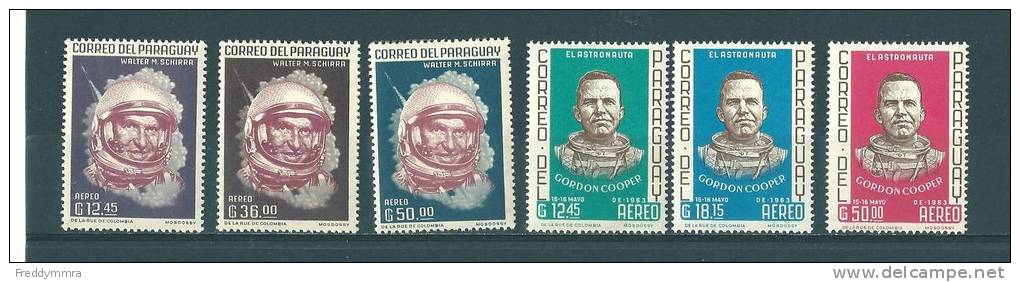 Paraguay: PA  355/ 357 + 367/ 369 **  Espace - América Del Sur