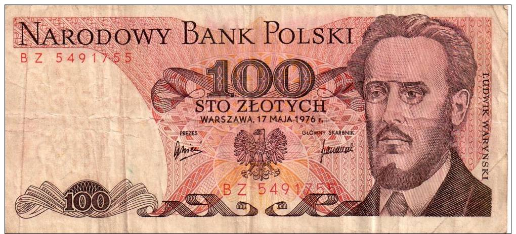 Polonia 100 Sloty  1976   Bella - Pologne