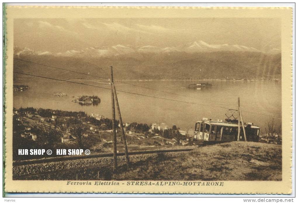 Um 1920/1930 Ansichtskarte,  „ferrovia Elettrica“ Mit Frankatur - Verbania