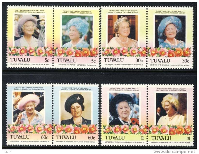 Tuvalu - 1985 - 85e Ann Reine Mere - 8v Neufs ** // Mnh - Tuvalu