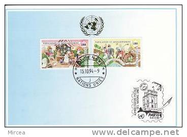 3920 - NU Geneve 1994 - Carte Maximum - Cartes-maximum