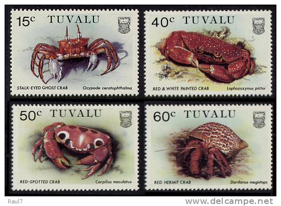 Tuvalu - 1986 - Faune, Crabes - 4v Neufs ** // Mnh - Tuvalu