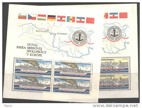 CZECHOSLOVAKIA  - EUROPEAN DANUBE COMMISSION. COMSI  - 1982  - **MNH - Europese Instellingen