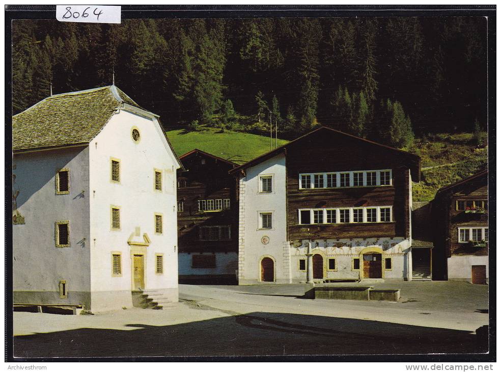 Ernen ( Wallis ) - Rathaus Und Schulhaus ; Gr. Format 10 / 15 (8064) - Ernen