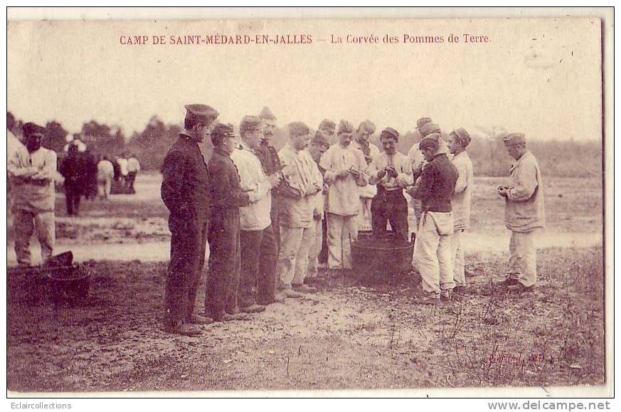 St Médard En Jalles               Militaires  Corvée De Pommes De Terre - Other & Unclassified