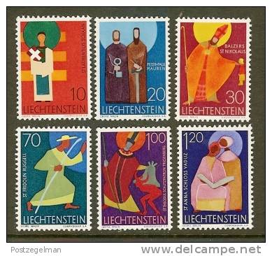 LIECHTENSTEIN 1967 MNH Stamp(s) Religion 486=494 6 Values Only - Unused Stamps