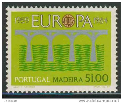 Madeira (Portugal) 1984 Mi 90 YT 95 ** 25th Ann. Eur. Conference Of Postal And Telecommunications Administrations - Madeira