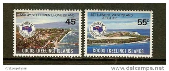 COCOS ISLANDS 1984 MNH Stamp(s) Ausipex 123-124 - Philatelic Exhibitions