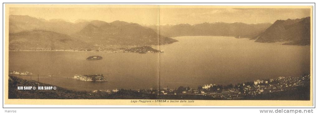 Um 1920/1930 Ansichtskarte,Panorama „Stresa“,  Ungebrauchte Karte - Verbania