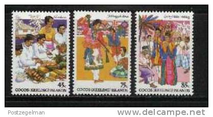 COCOS ISLANDS 1984 MNH Stamp(s) Culture 112-114 - Cocoseilanden