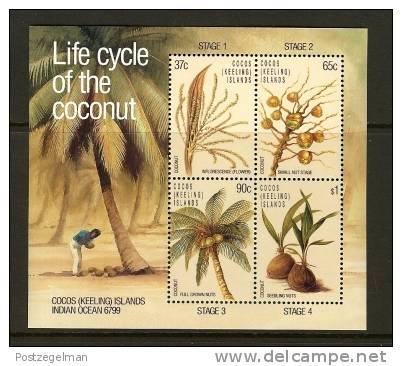 COCOS ISLANDS 1988 MNH Block B6 Coconuts - Fruits