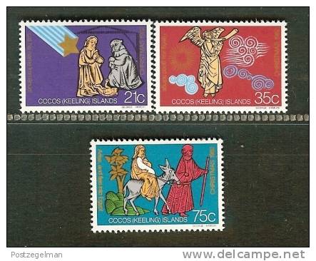 COCOS ISLANDS 1982 MNH Stamp(s) Christmas 104-106 - Christmas