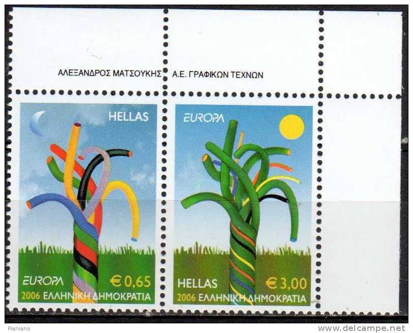 PIA  -  GRECIA  - 2006 : EUROPA    -   (Yv 2330-31) - Unused Stamps