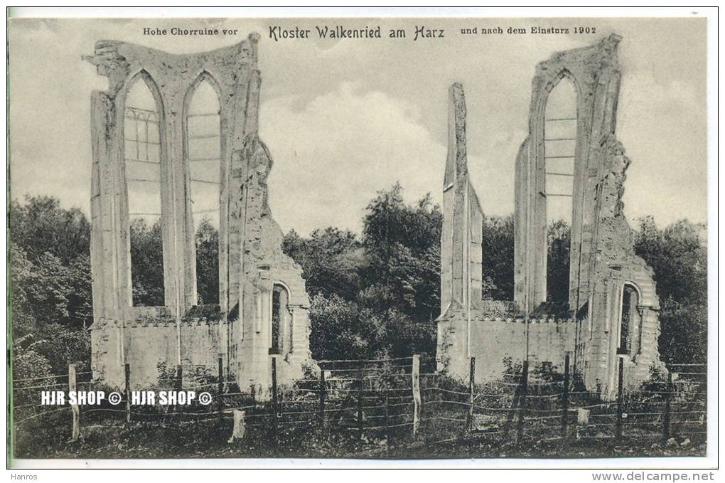 Um 1920/1930 Ansichtskarte,  „Kloster Walkenried“  Ungebrauchte Karte - Osterode