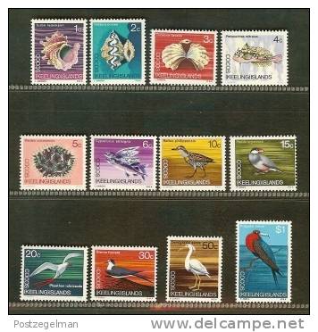 COCOS ISLANDS 1969 MNH Stamp(s) Definitives 8-19 - Cocos (Keeling) Islands