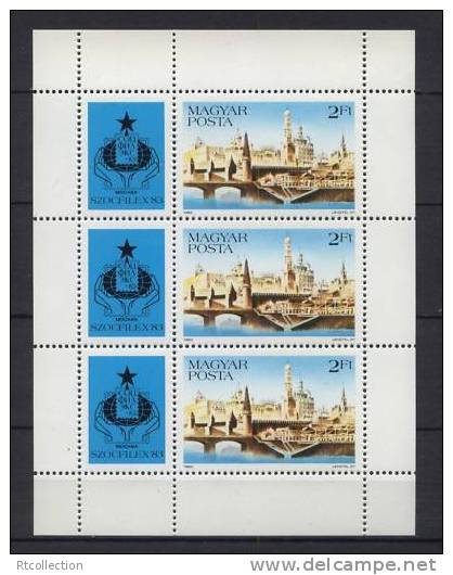Magyar Posta Hungary 1983 SOZPHILEX `83 Mosow Mockba Architecture Philatelic Exhibitions Sc2814 Michel 3644A SG#3527 - Unused Stamps