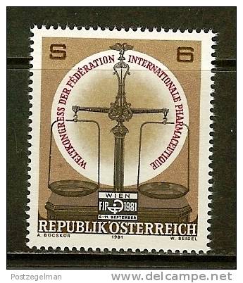 AUSTRIA 1981 MNH Stamp(s) Pharmateutic 1679 - Unused Stamps