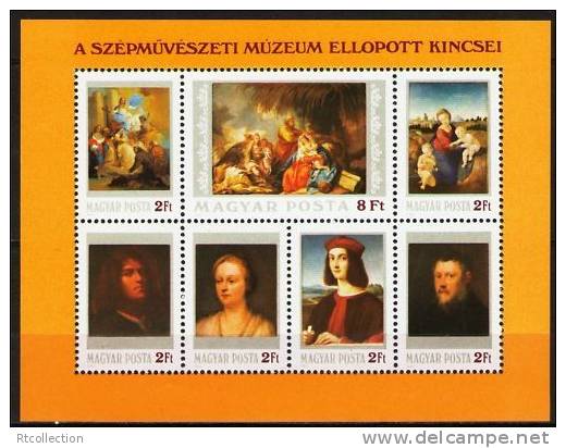 Magyar Posta Hungary 1984 ART Paintings Tiepolo Raphael Stolen Painting Museums Stamps Sc2839 Michel B170 - Sammlungen