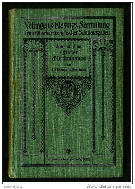 1911  Journal D'un Officier D'Ordonnance  -  Mit Anhang - 1901-1940