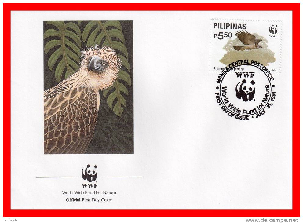 FDC Des PHILIPPINNES De 1991 " AIGLE " Parfait état ! - Águilas & Aves De Presa