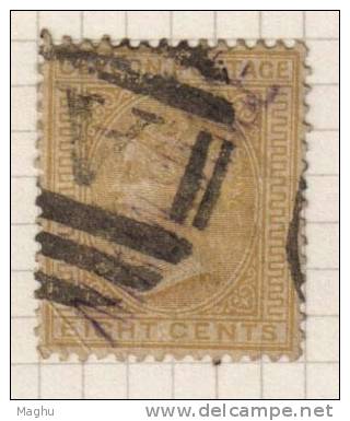 Ceylon Used 1883, 8c Orange,  Wmk Crown CA, SG150 - Ceylon (...-1947)