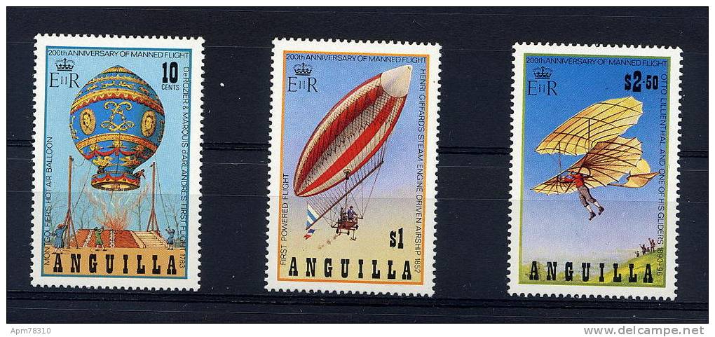 ANGUILLA  ** Ballon - 1er Vol - Anguilla (1968-...)