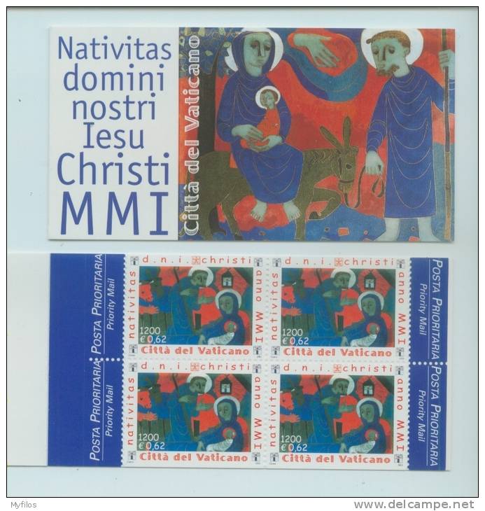 VATICANO 2001 NATALE CARNET PAPA GIOVANNI PAOLO II° - Neufs