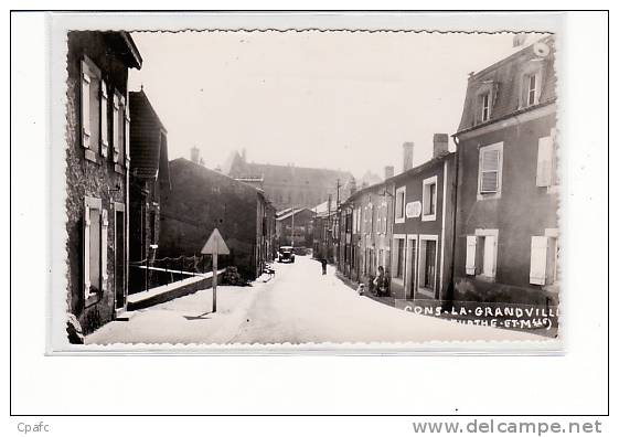 Carte 1950 CONS LA GRANDVILLE / UNE RUE - Autres & Non Classés