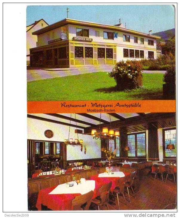 ZS23355 Mosbach Restaurant Metzgerei Amtsstuble Not Used Good Shape Back Scan Available At Request - Mosbach