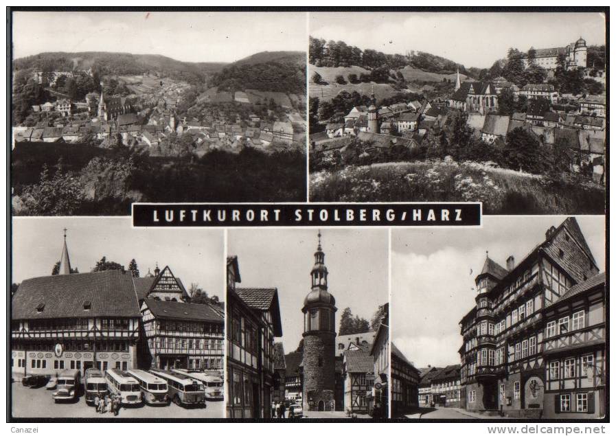 AK Stolberg/Harz: Rathaus, Seigerturm, Kulturhaus, 1977 - Stolberg (Harz)