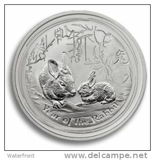 AUSTRALIA - Lunar 2011 Year Of The Rabbit II Serie - 1 Oz Fine Silver - BU (Prooflike) - Otros & Sin Clasificación