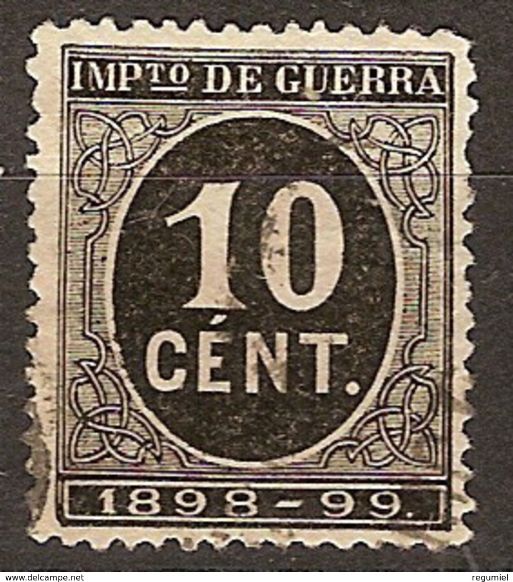 España Impuesto De Guerra U 22 (o) Cifra. 1898 - Impuestos De Guerra