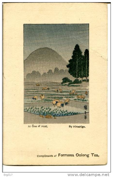 Publicité Formosa Oolong Tea - JAPON - Jolie Estampe De Hiroshige - Altri & Non Classificati