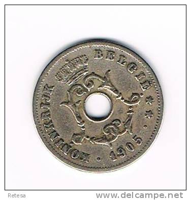 00  LEOPOLD II  10 CENTIEM  1905 VL - 10 Centimes