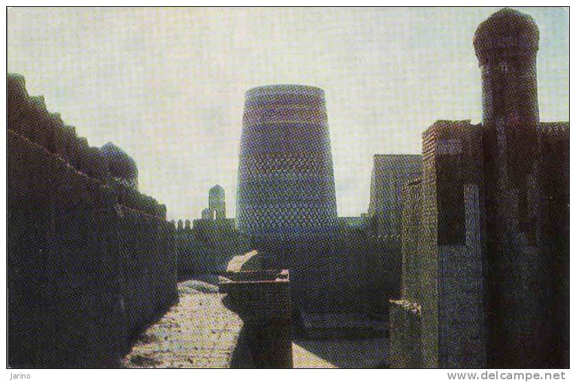 Usbekistan-Khiva-Chiwa, Kunya-Ark, Kalta-Minor Minaret, World Heritage List, 14 X 9 Cm - Ouzbékistan