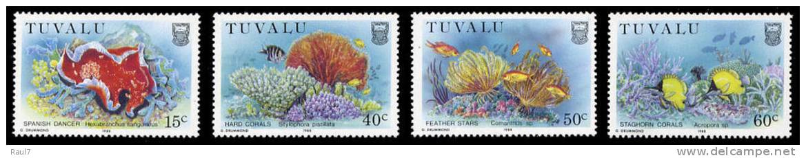 Tuvalu - 1988 - Faune Marine - 4v Neufs ** // Mnh - Tuvalu (fr. Elliceinseln)