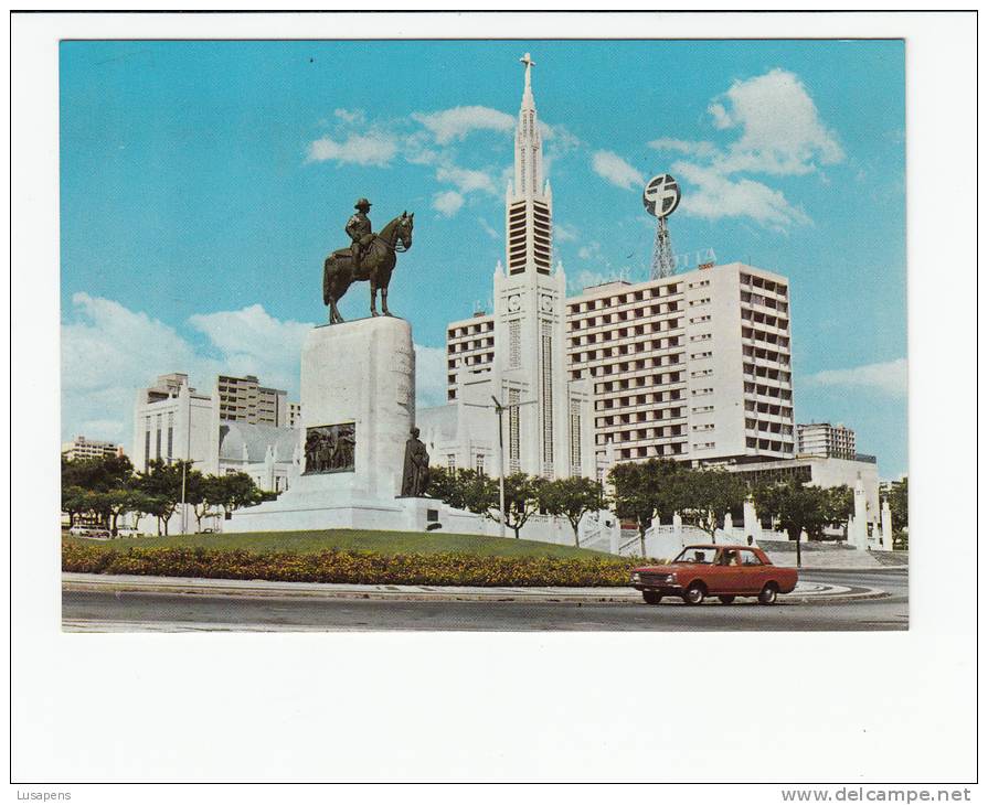 Portugal Cor 16927 - MOÇAMBIQUE MOZAMBIQUE - LOURENÇO MARQUES - MONUMENTO A MOUZINHO DE ALBUQUERQUE OLS CARS AUTOMOBILES - Mozambique