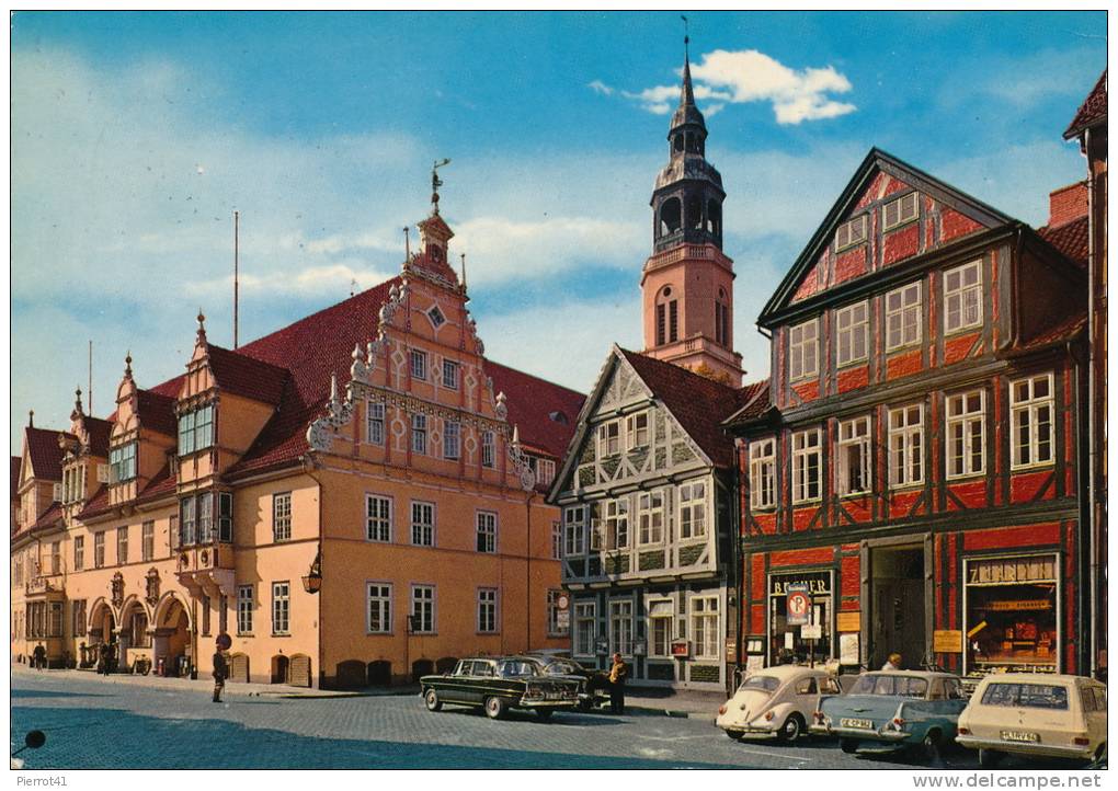 ALLEMAGNE - CELLE - Rathaus Und Stadtkirche (1966) - Celle