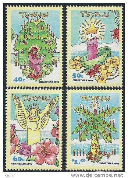 Tuvalu - 1993 - Noël 93 - 4v Neufs ** // Mnh - Tuvalu (fr. Elliceinseln)