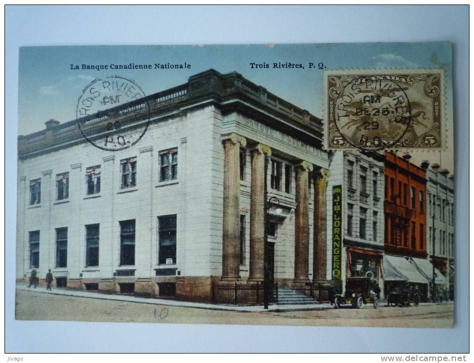 TROIS-RIVIERES  :  LA  BANQUE  CANADIENNE  NATIONALE  -  Carte Couleur - Trois-Rivières