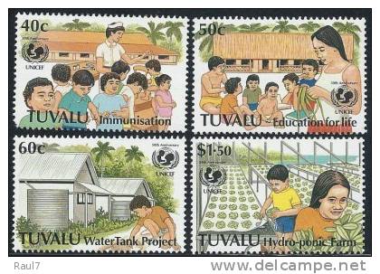 Tuvalu - 1996 - UNICEF - 4v Neufs ** // Mnh - Tuvalu (fr. Elliceinseln)