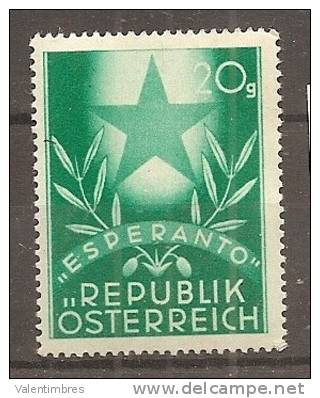 Esperanto Zamenhof Autriche  ** MNH YT  770 - Esperanto