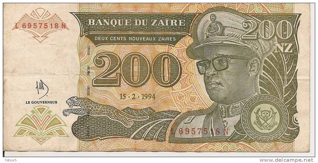 1994 200 Nouveaux Zaïres - Zaire