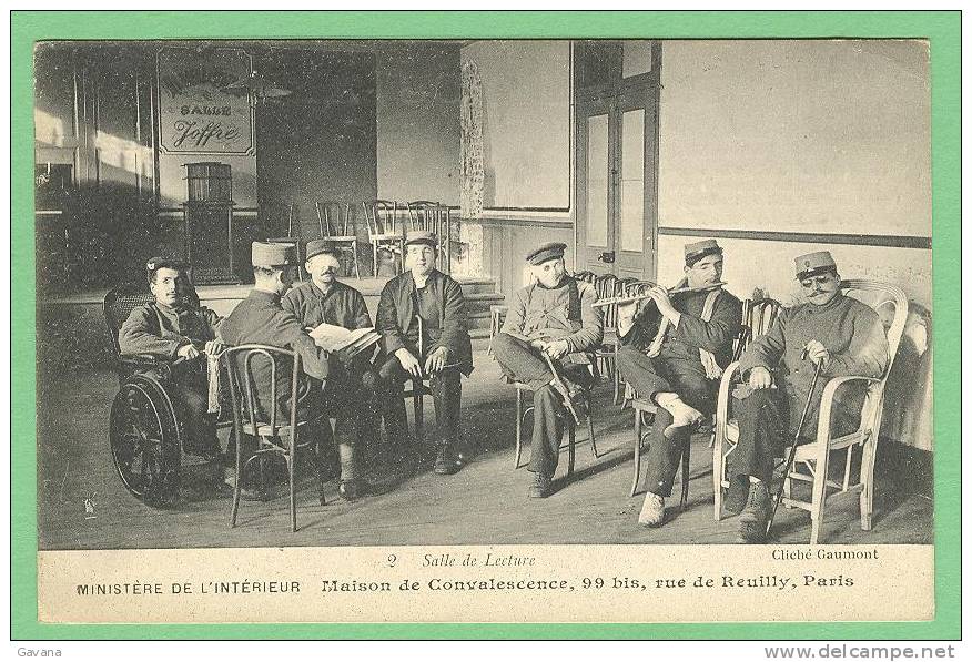 75 PARIS - Maison De Convalescence - Salle De Lecture - Santé, Hôpitaux